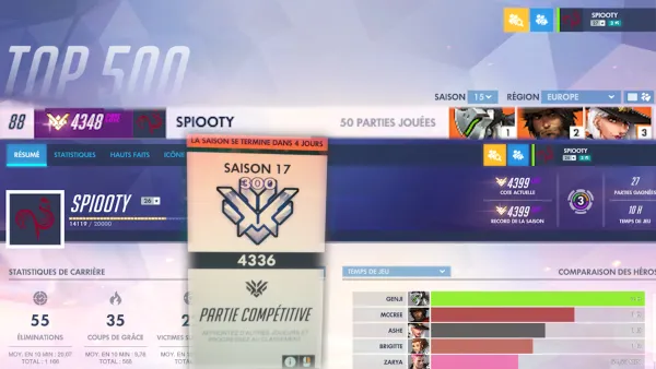 [VOD 1H] Je vais te coacher sur OW en tant que Top500 pendant des années